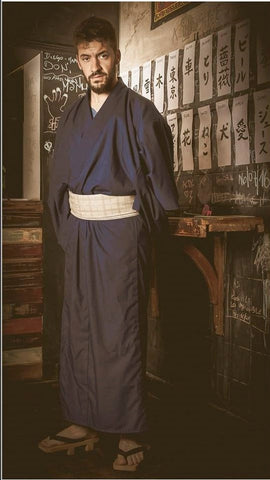 Set Yukata, Obi + Geta de hombre